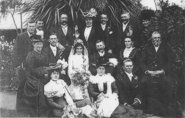 The wedding of Eliza Fricke and Robert Butler in 1902