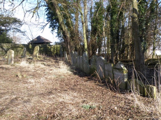 A_second_row_of_gravestones,_Caldecote_-_geograph.org.uk_-_1162330